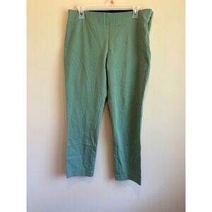 A New Day Womens Green High-Rise Skinny Ankle Pants Side Zip Size 12